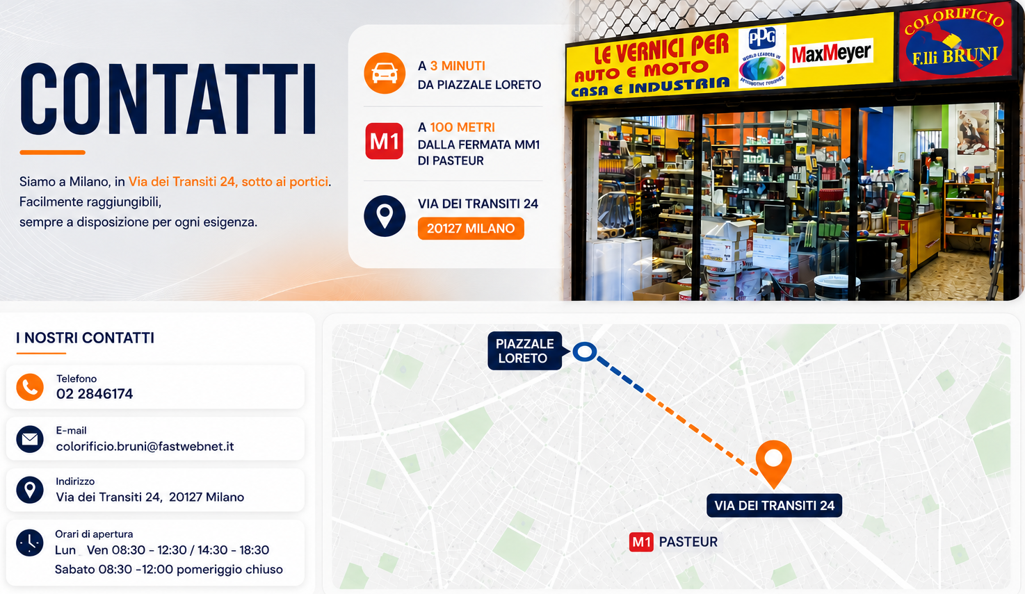 Contatti Colorificio F.lli Bruni Milano